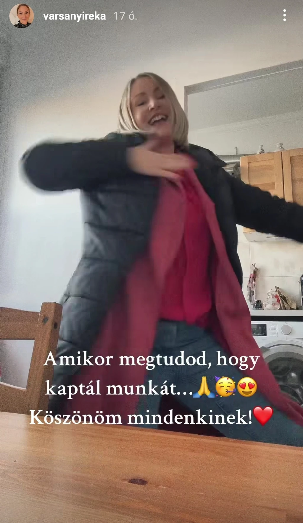 Varsányi Réka boldog: végre van fix munkája (Fotó: Archív)