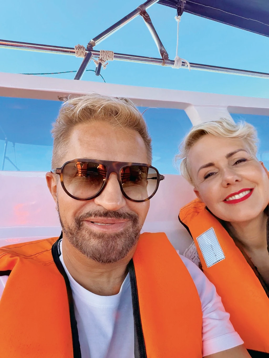 Jákob Zoli és kislányai édesanyja, Katalin nagyon jóban vannak (Fotó: Archív)