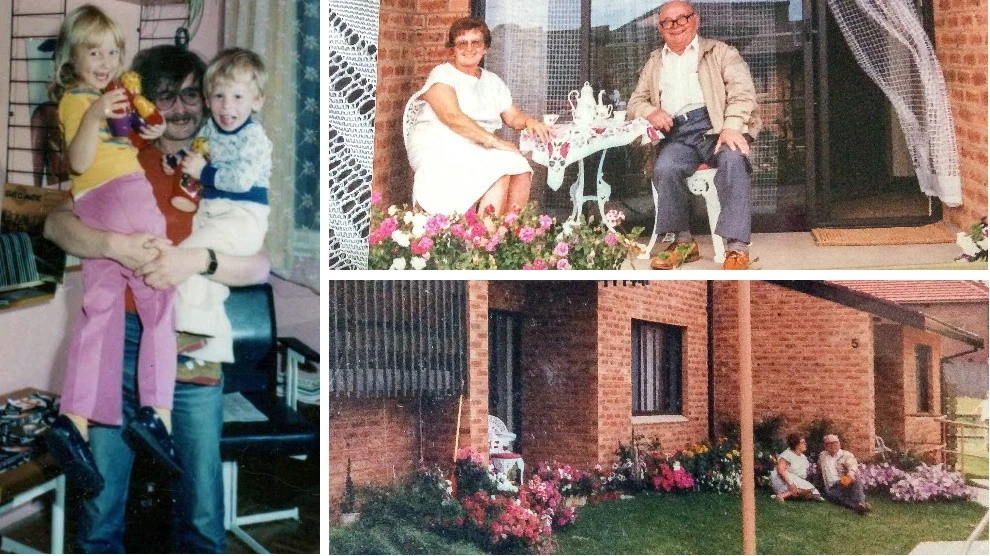 Édesapja, testvére és a nagyszülei (Fotó: Archív)