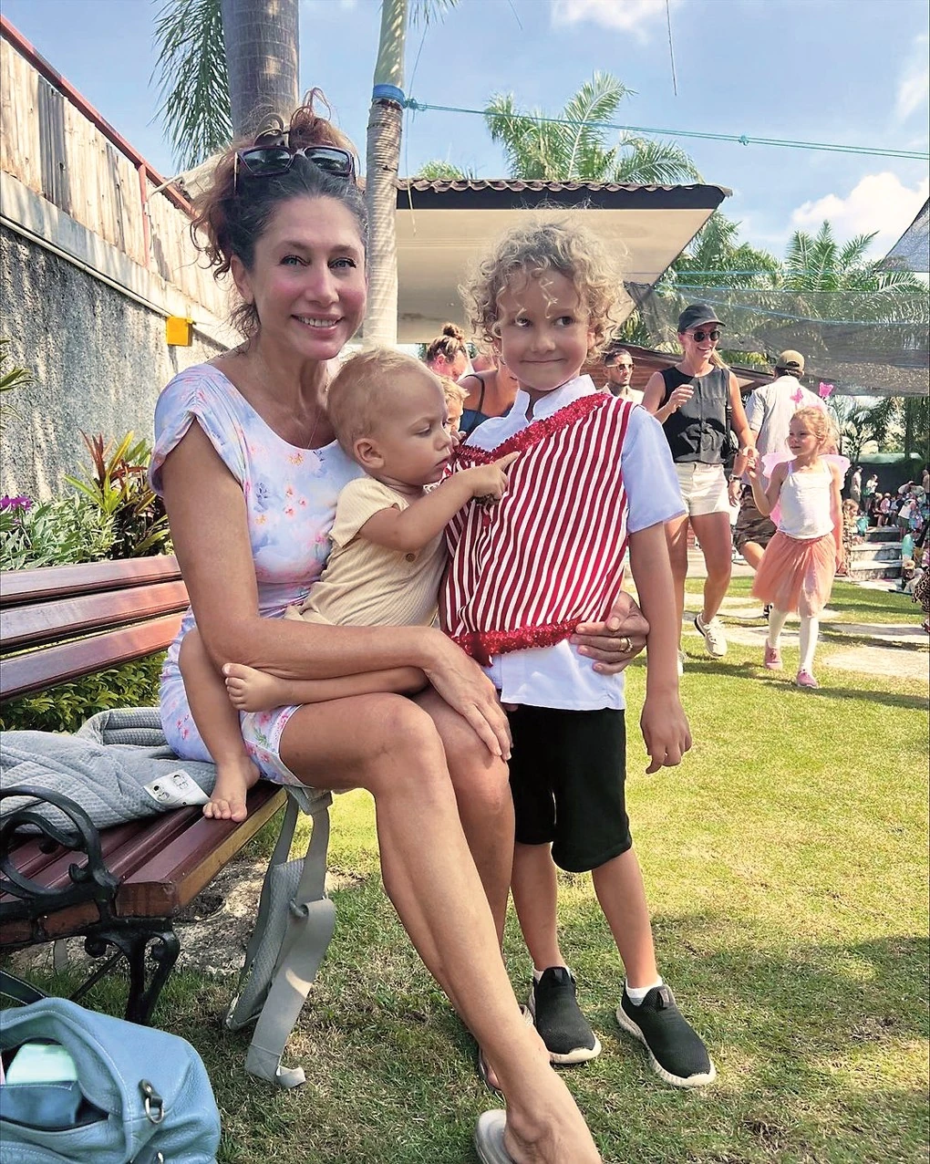 A kicsik is élvezik az egzotikus környezetet (Fotó: Archív)