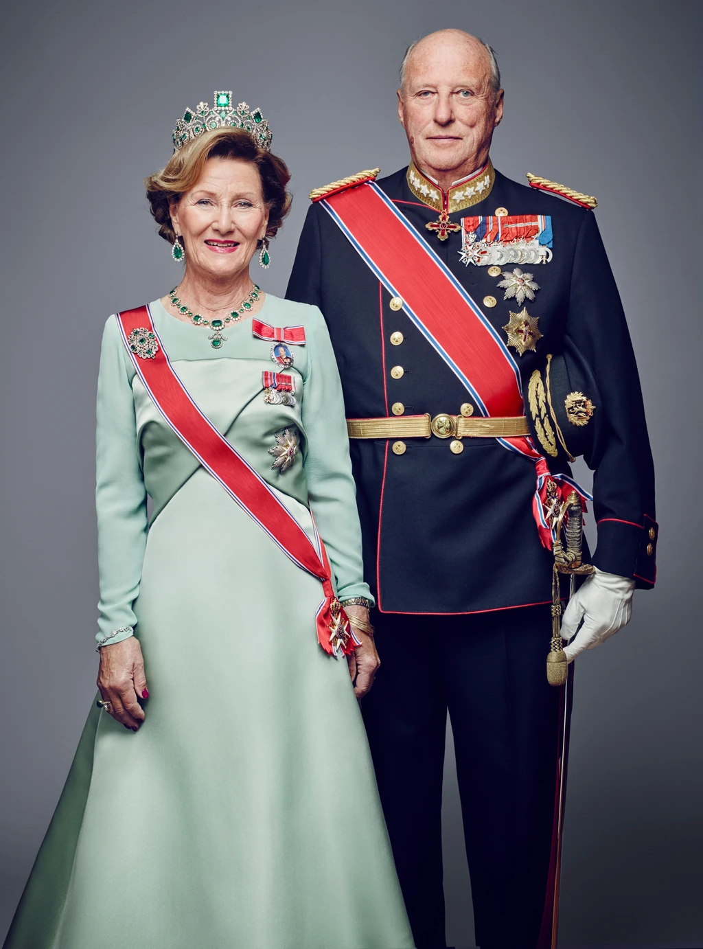 V. Harald király és felesége, Szonja 2016-ban