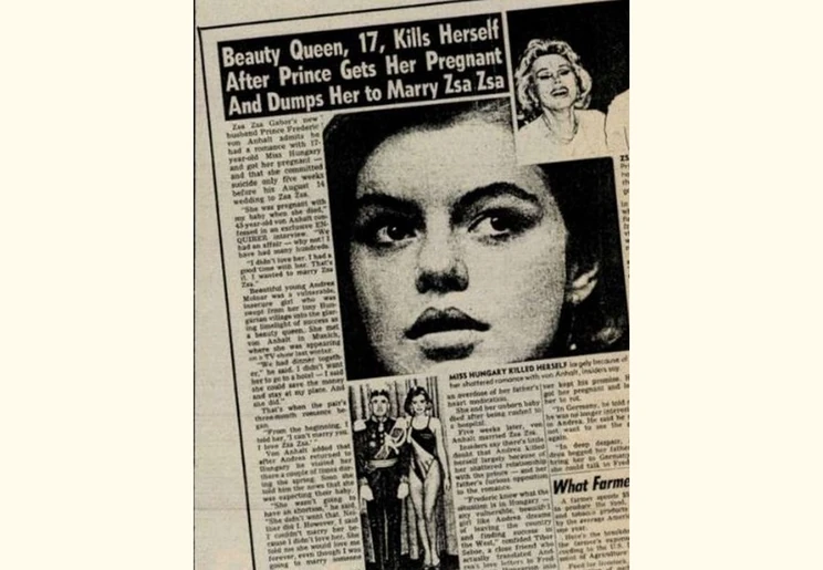 Az újságcikk, amiből Anhalt értesült Csilla haláláról (Fotó: Archív)