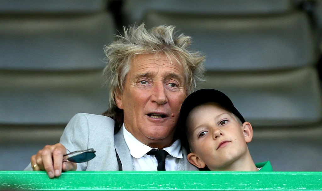Rod Stewart és fia, Aiden (Fotó: Getty Images)