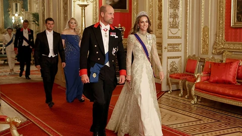 Vilmos herceg és Katalin hercegné a windsori kastélyban