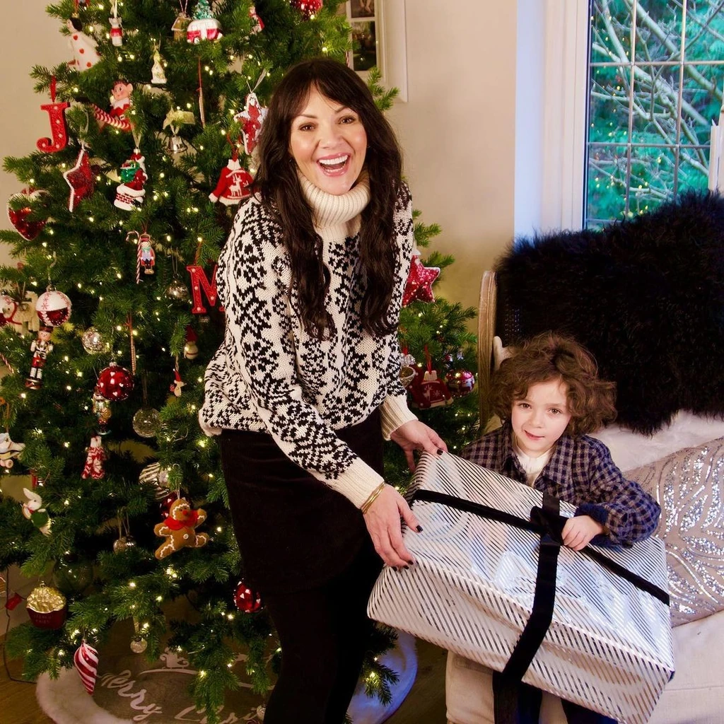 Martine McCutcheon a kisfiával (Fotó: archív)