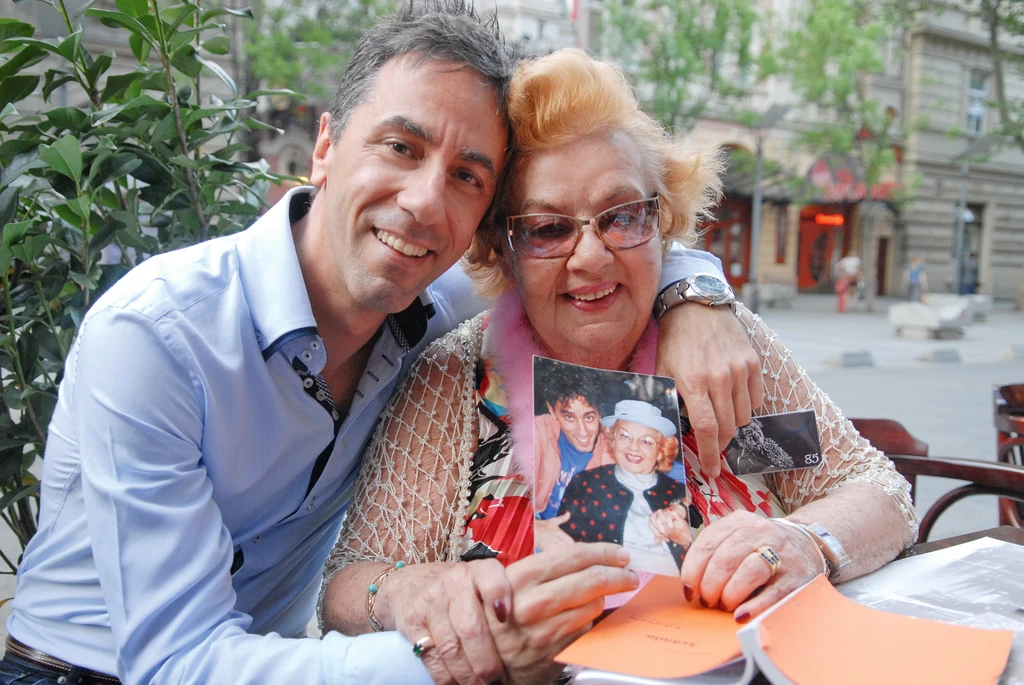 Lorán Lenkével. „Őt tartottam a legnagyobb komikának” (Fotó: Szabó Lilla/fotocentral.hu)