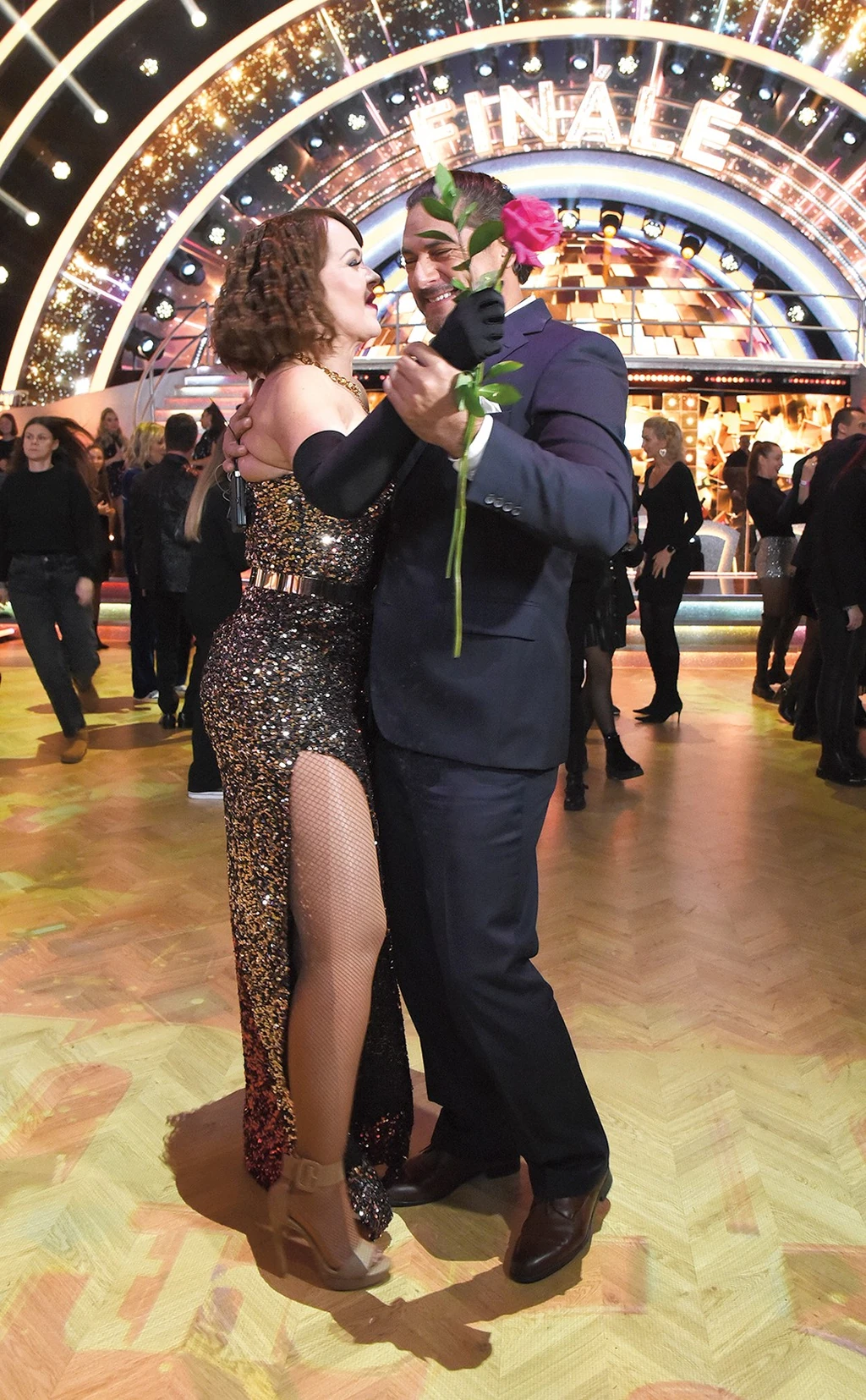 A DWTS döntőjén Árpa Gabyt is megtáncoltatta (Fotó: Olajos Piroska/fotocentral.hu)