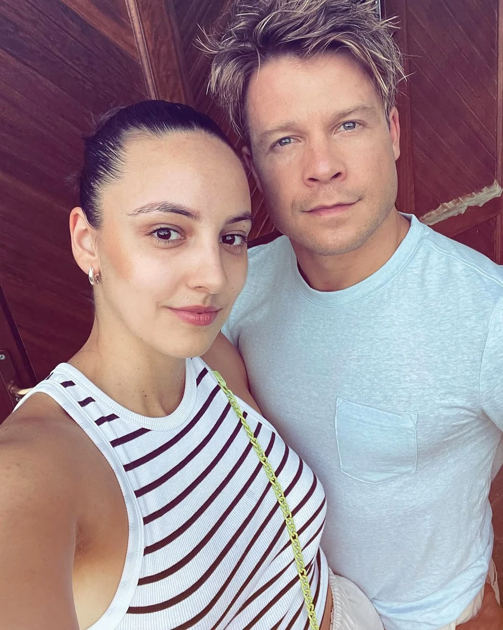 Menyasszonyával, Mercédesszel (Fotó: Archív)