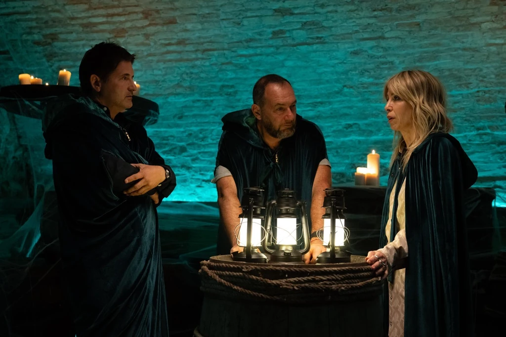 A gyilkosok, Hajdú Péter, Korom Gábor és Péterfy Bori (Fotó: RTL)