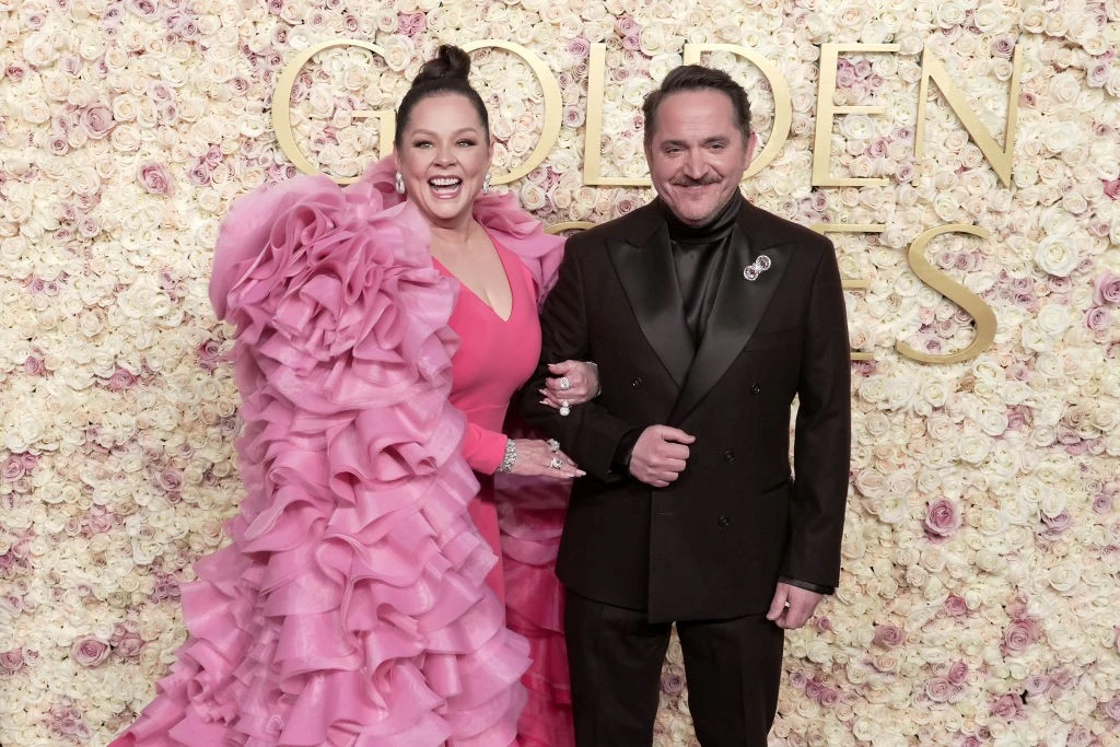 Férjével idén év elején a Golden Globe-díj-átadón. Azóta még tovább fogyott