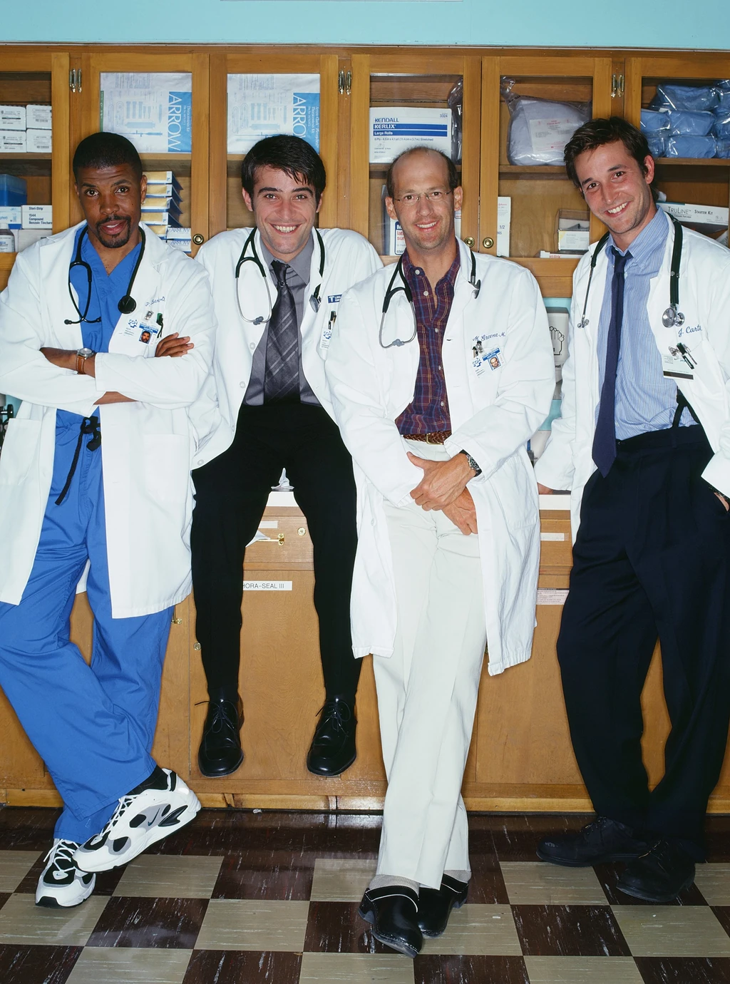 Benton, Kovač, Greene és Carter dokik a 7. évadban még együtt gyógyítottak (Fotó: Getty Images)