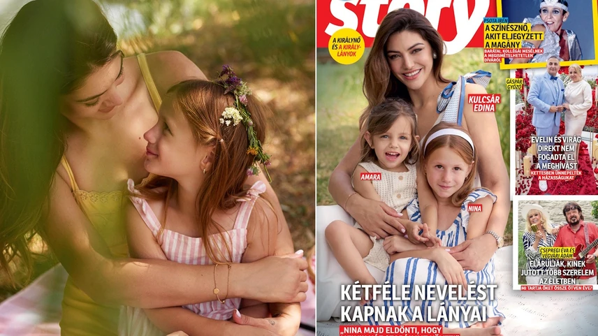 Kulcsár Edina címlapon mutatja meg gyönyörű lányait