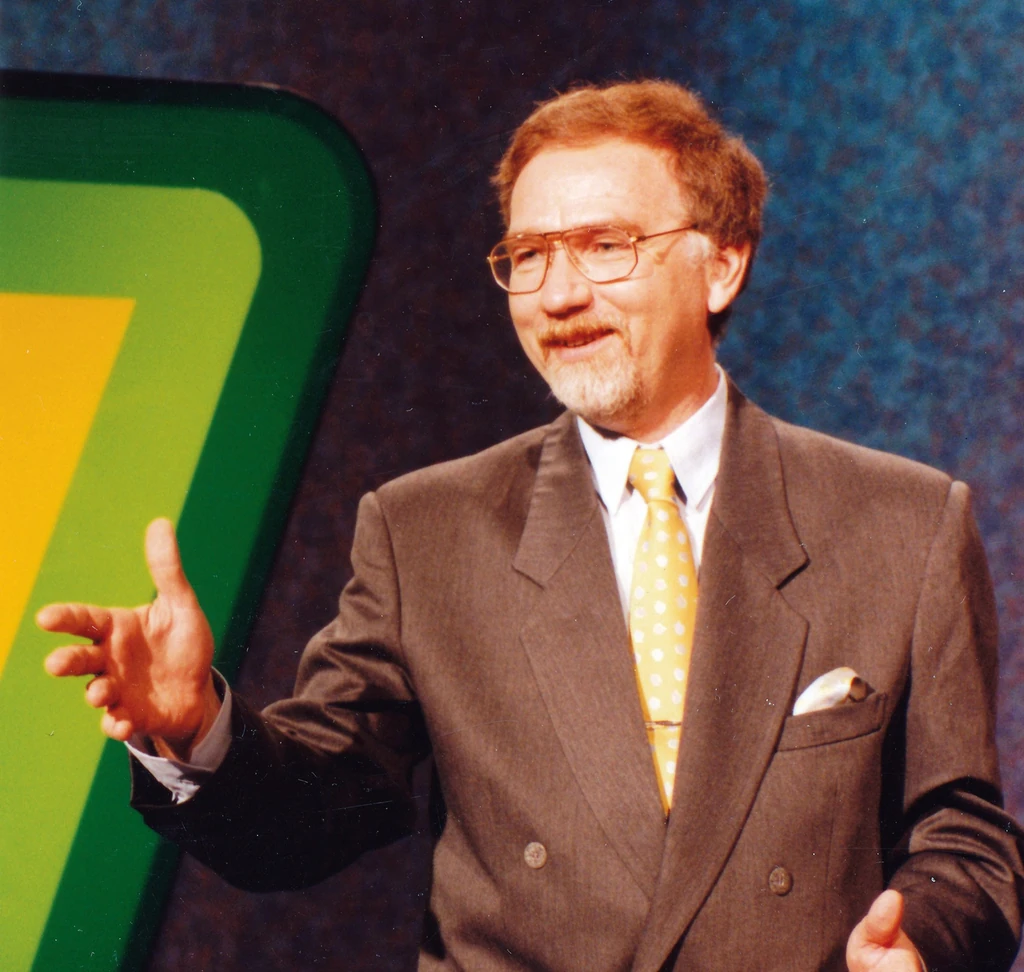 A Mindent vagy semmit című kvízműsort is ő vezette (Fotó: Meglepetés Archívum/fotocentral.hu)