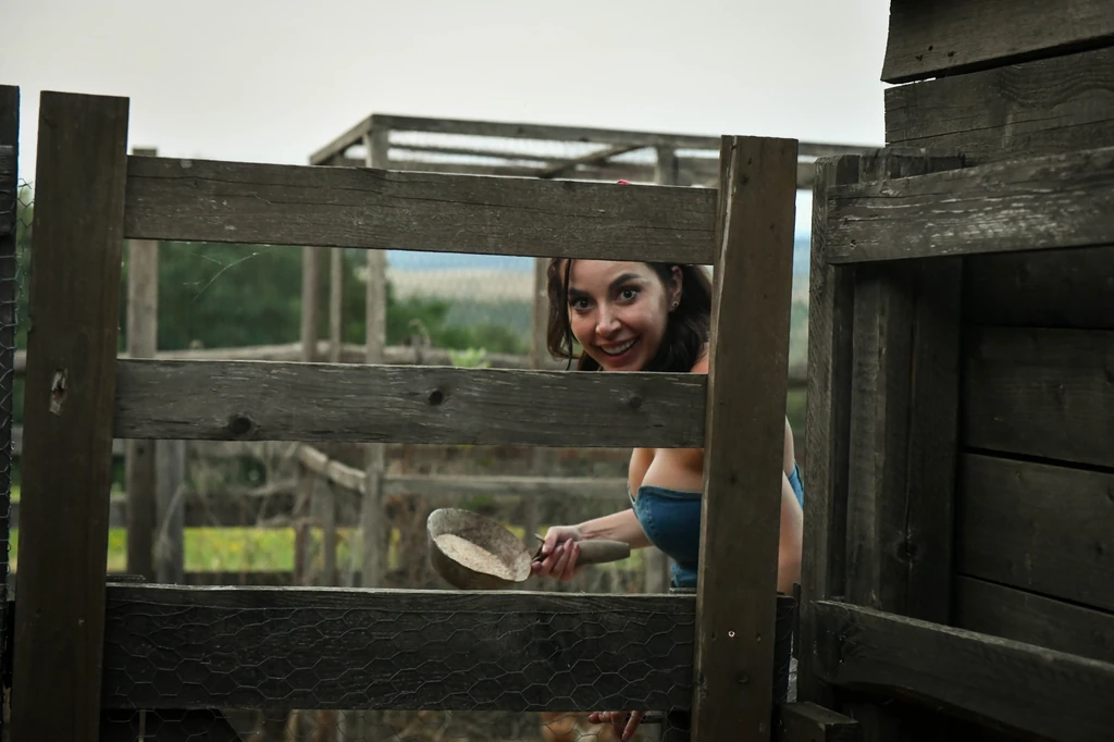 Blága Tünde volt az idei Farm VIP első kiesője (Fotó: TV2)