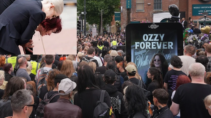 Ozzy Osbourne temetese cimlap uj