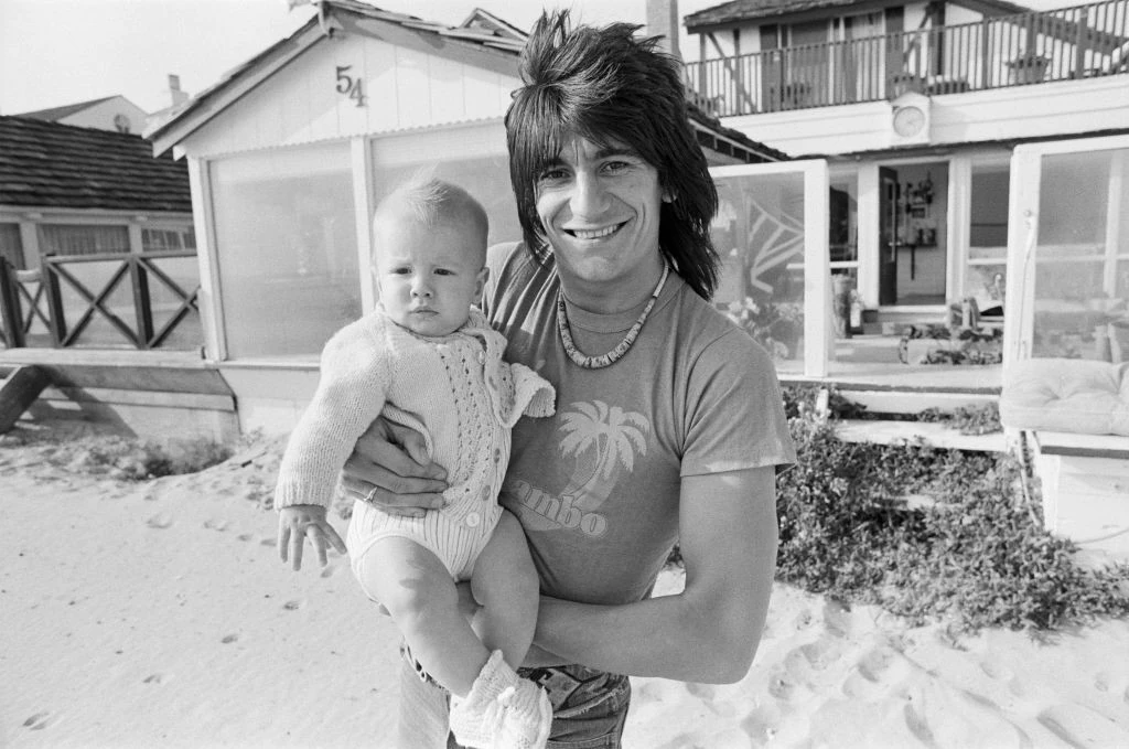 Ronnie Wood a kis Jesse-vel (Fotó: Getty Images)