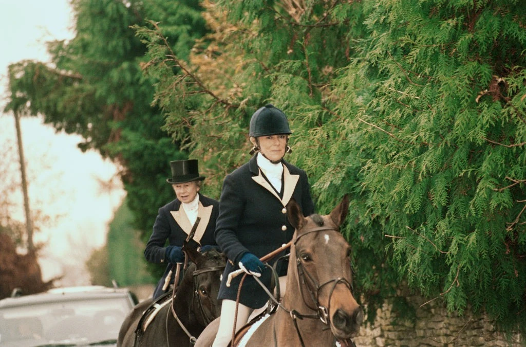 Kamilla rókavadászaton 1995-ben (Fotó: Getty Images)