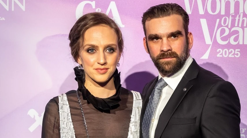 Sodró Eliza először, vőlegénye, Rusznák András harmadszor lesz szülő