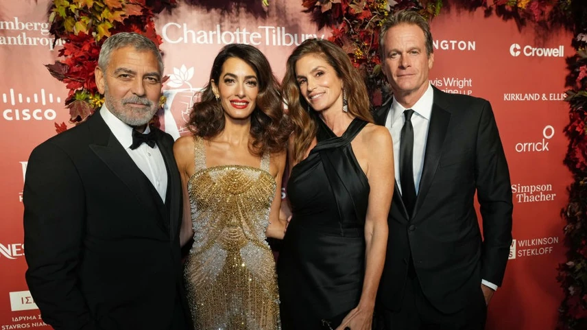 Clooney, Amal, Cindy és Rande - a két házaspár boldogabb időkben