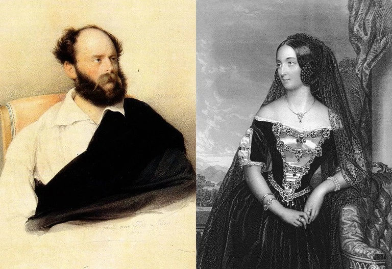 Gróf Batthyány Lajos és Zichy Antónia grófnő 1834. december 4-én házasodtak össze Pozsonyban (Fotó: Wikipedia)