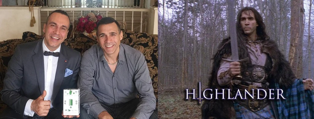 Megjárta Hollywoodot. Itt Adrian Paul társaságában látható (Fotó: Archív)