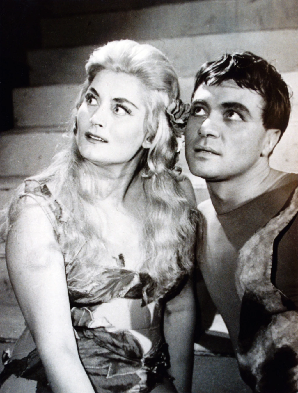 Az ember tragédiájának Évájaként Bitskey Tiborral 1960-ban (Fotó: Nők Lapja Archívum/fotocentral.hu)