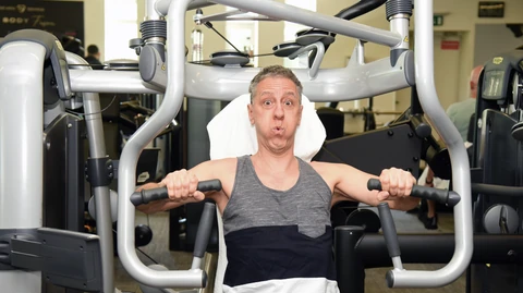 Csonka Andrást edzeni kísérte a Story stábja
