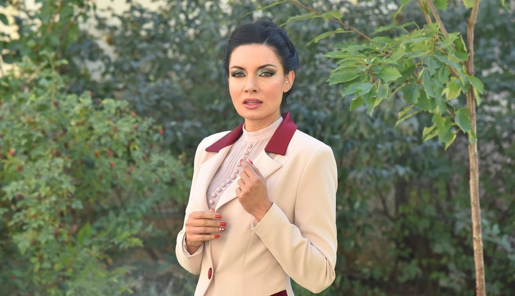 A kegyelmes asszony portréja fotóspróbáján, az Újszínházban (Fotó: Olajos Piroska/fotocentral.hu)