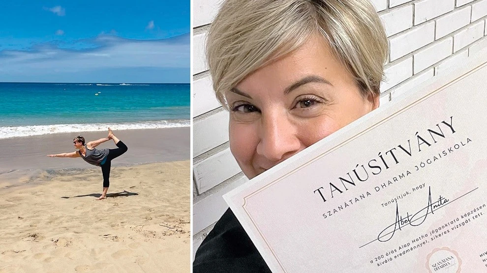 Jógaoktatói képesítést is szerzett (Fotók: Archív)