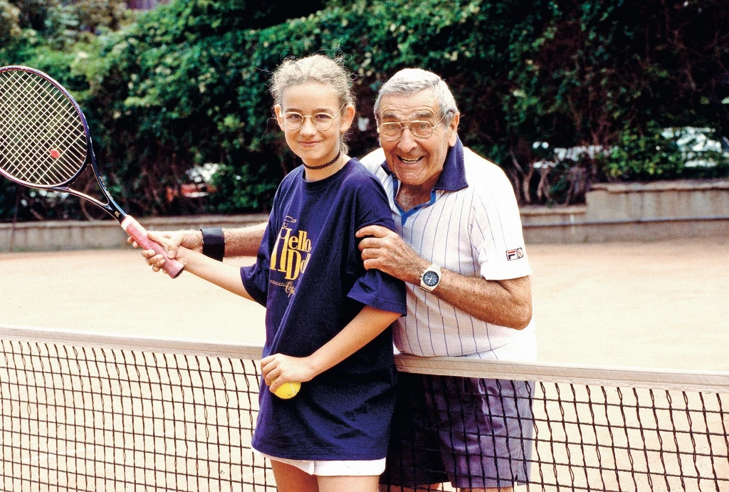 Két hatalmas szerelem: a lánya, Anna és a tenisz (Fotó: Archívum Story-Best/fotocentral.hu)