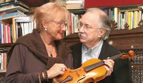 Farkasházy Tivadar és felesége, Mimi