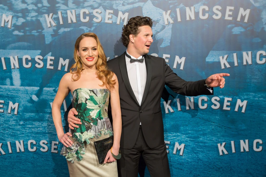 Nagy Ervin és főszereplőtársa, Petrik Andrea a Kincsem bemutatóján 2017-ben 