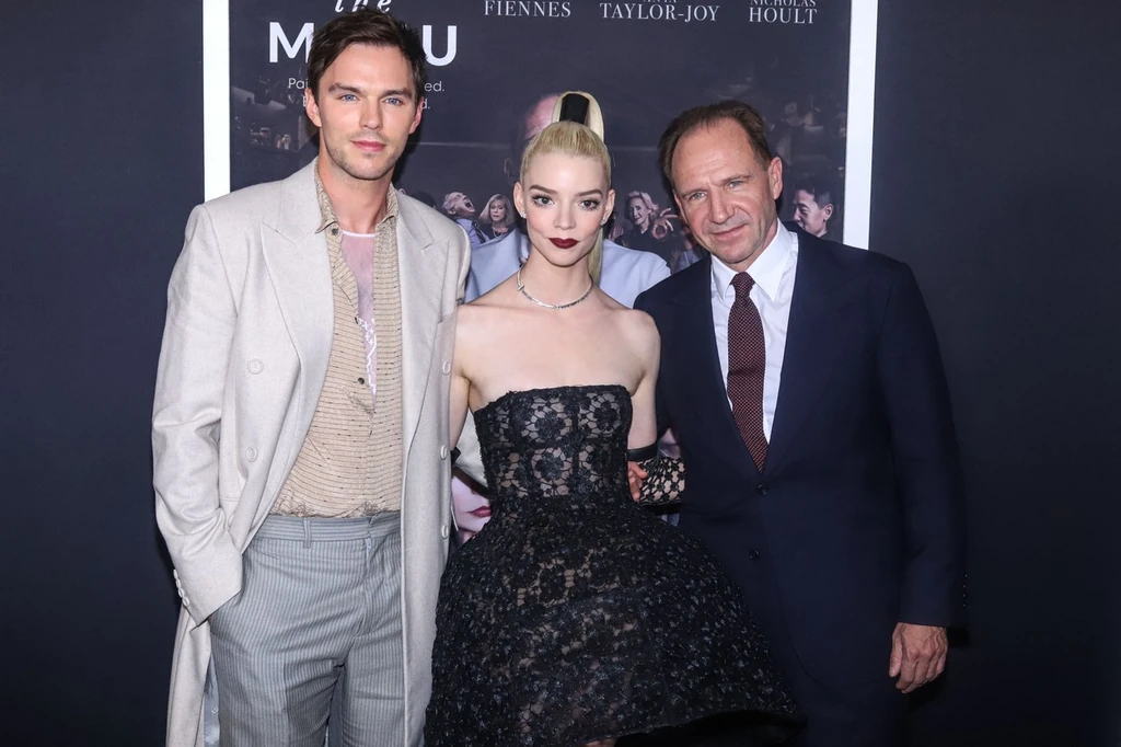A menü című film premierjén Nicholas Houlttal és Anya Taylor-Joy-jal New Yorkban (Fotó: Profimedia)
