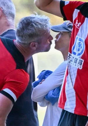 EXCLUSIVE Renée Zellweger skips the Emmys as she attends her boyfriend Ant Ansteads soccer game as its announced she scooped an award at last nights glittering ceremony