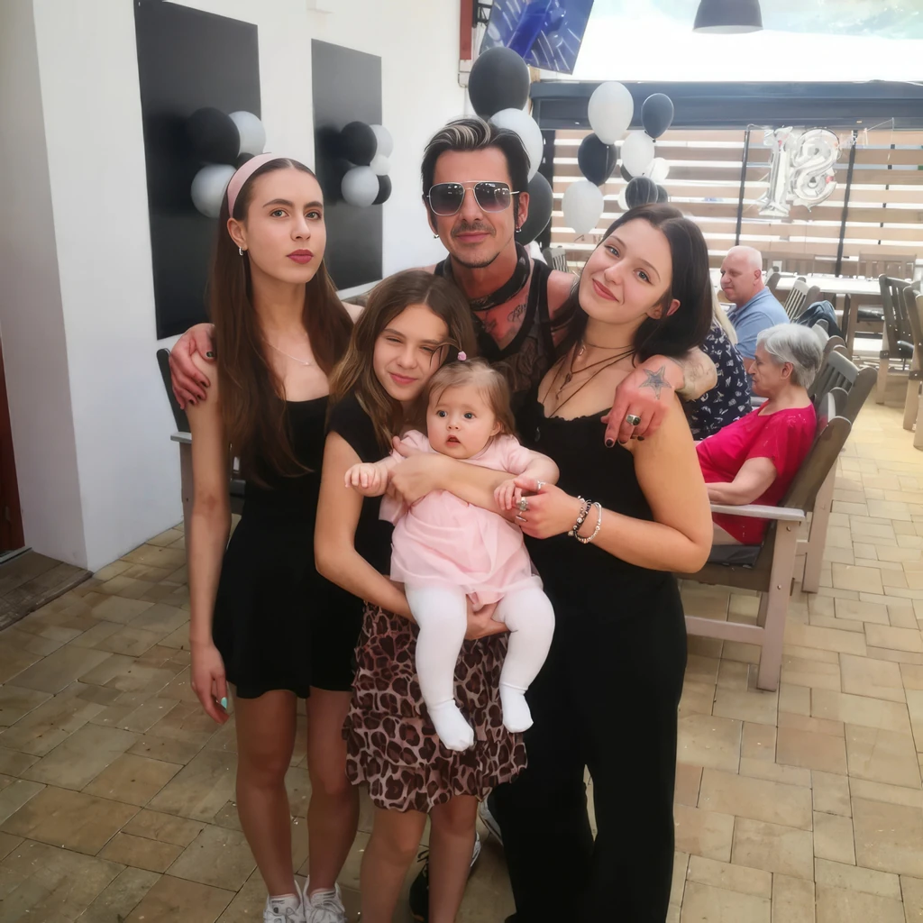 Kiss Endi és gyönyörű lányai