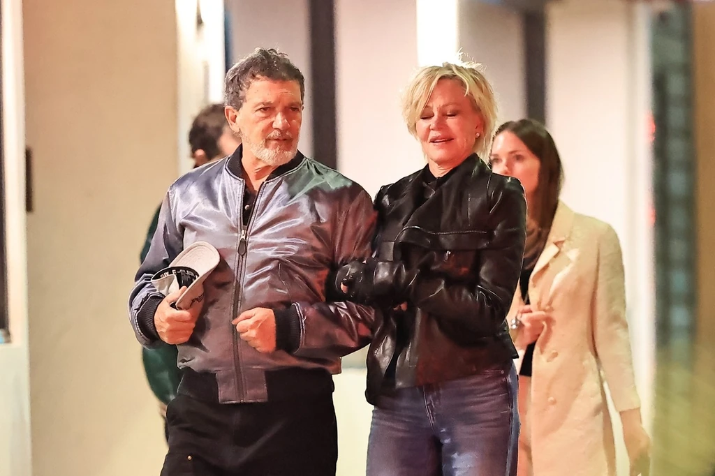 Antonio Banderas és Melanie Griffith a közös vacsora után (Fotó: Profimedia)