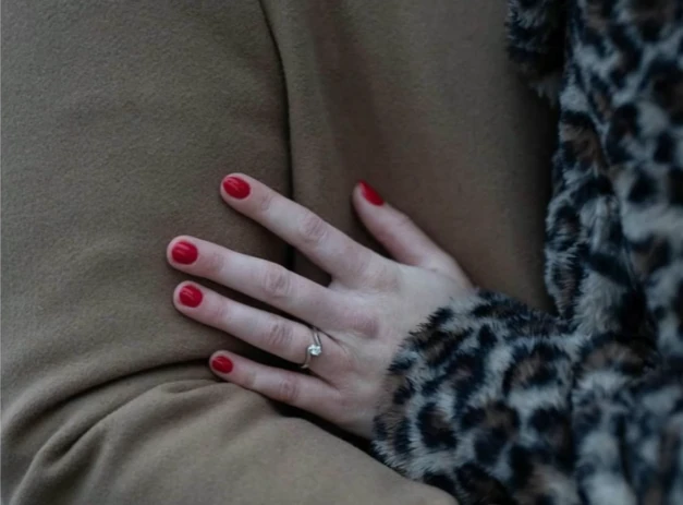 Kocsis Paulina eljegyzési gyűrűje (Fotó: rtl.hu)