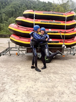 Dombovári Vanda és fia életük kalandját élte át az ausztriai rafting túrán