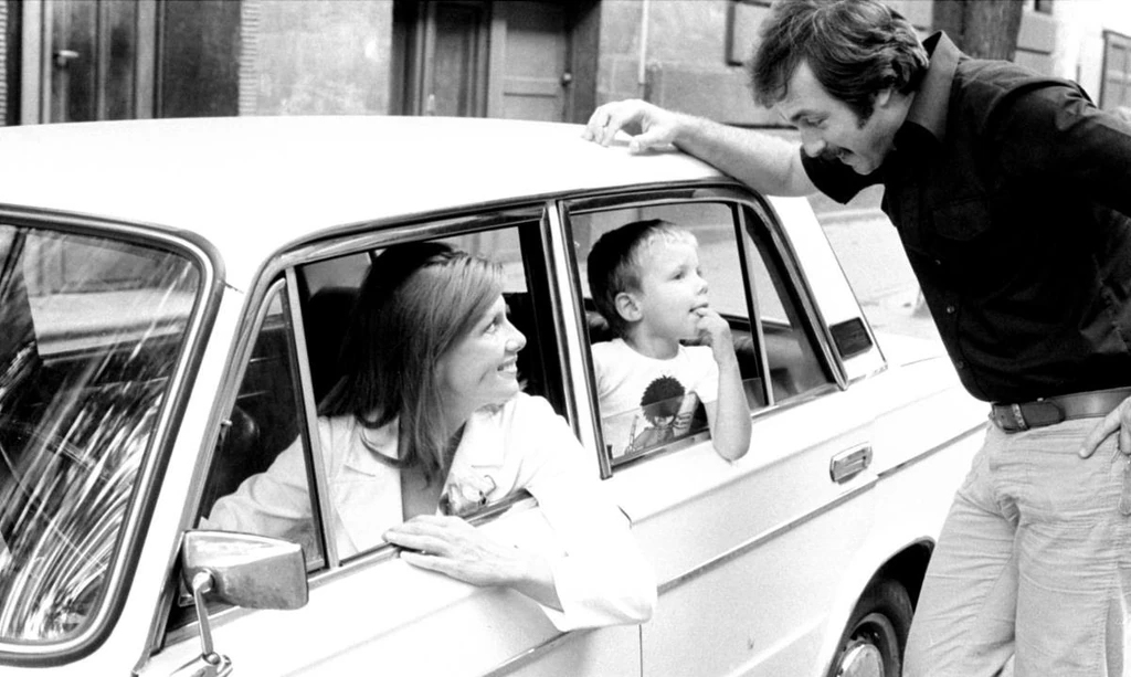 Piros Ildikó és Huszti Péter gyermekükkel 1979-ben (Fotó: Fortepan/Bojar Sándor)