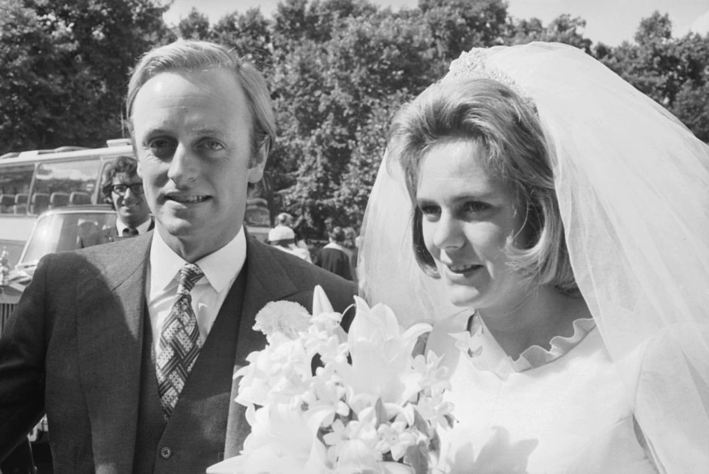 Kamilla és Andrew esküvője 1973-ban (Fotó: GettyImages)