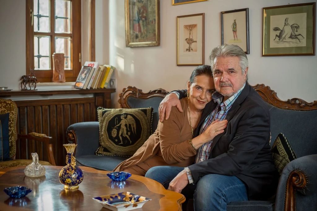 Oszter Sándor és felesége: Failoni Donatella