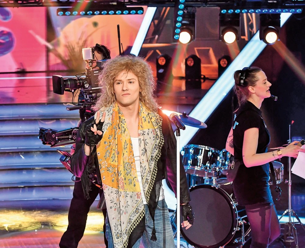 Milán a legutóbbi Sztárban Sztár című show-ban (Fotó: TV2)