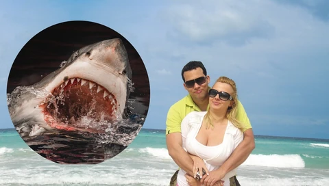 Gombos Edina és férje Alberto