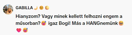 Tóth Gabi kommentben vágott vissza Puskás-Dallos Boginak