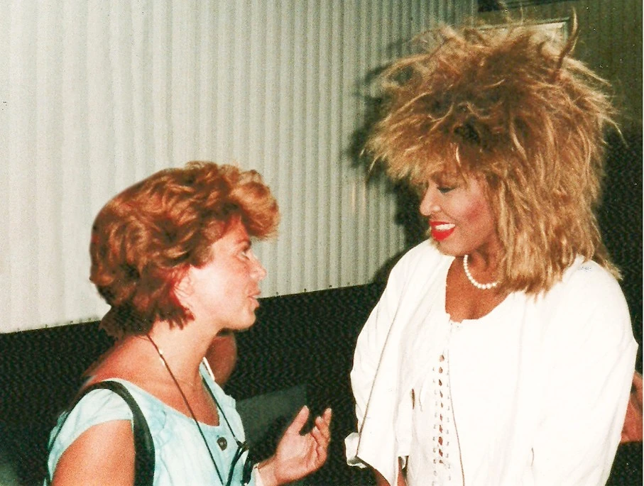 A 80-as években Kanadában egy színpadon állt Tina Turnerrel. A kép a koncert előtt készült (Fotó: Archív)