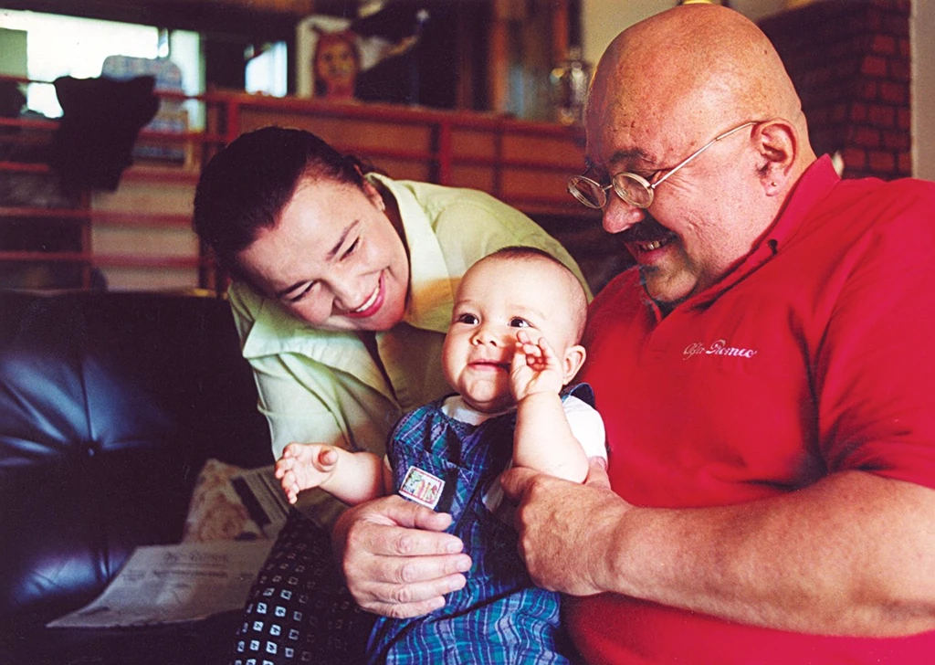 Volt apósával, lánya nagypapájával Bergendy Istvánnal (Fotó: Fazekas István/fotocentral.hu)