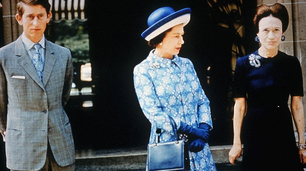 Károly herceg, II. Erzsébet és Wallis Simpson (Fotó: Getty Images)