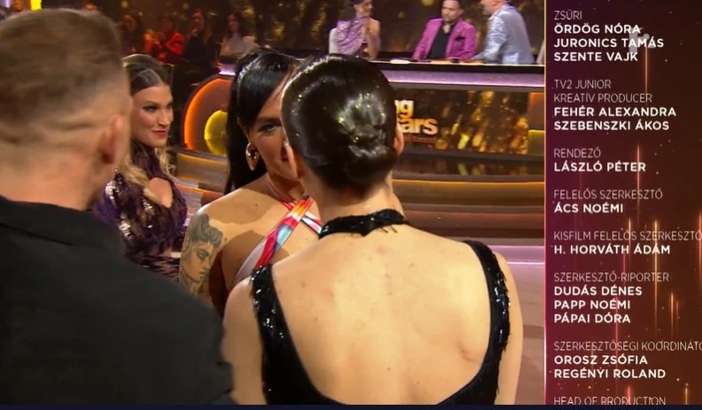 A műsort utolsó másodperceiben látszott, hogy a zsűri nem ment le Gabiékhoz (Fotó: tv2play.hu)