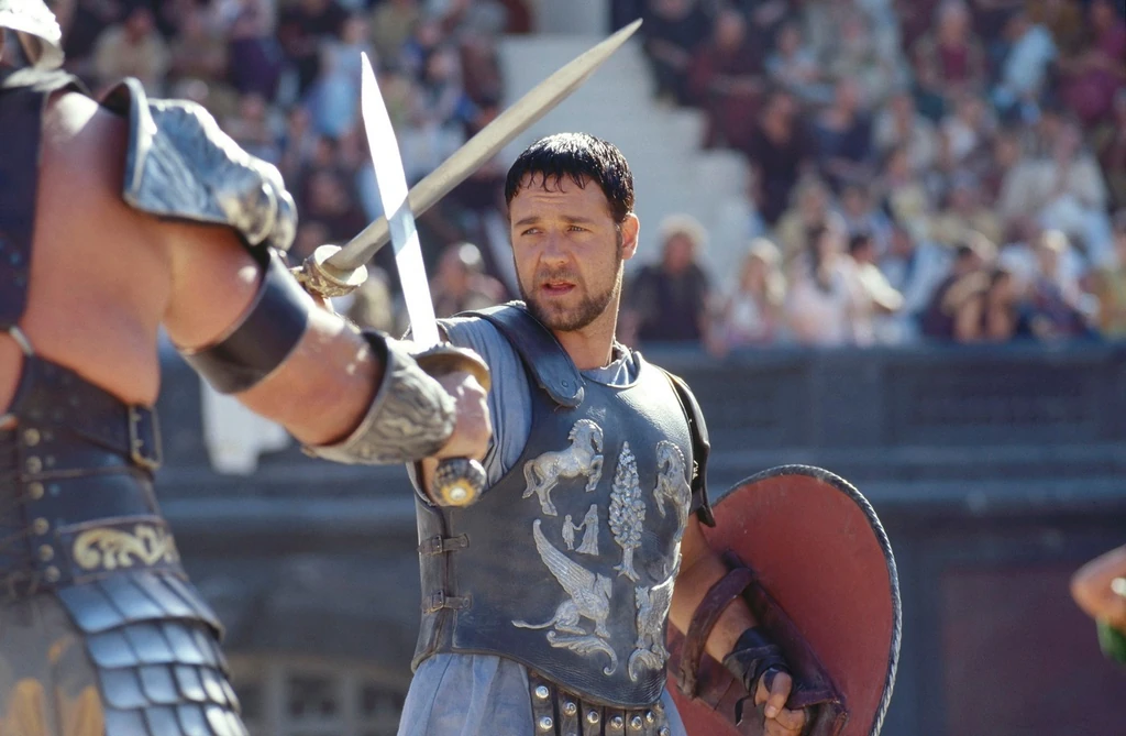 Russell Crowe és a Gladiátor hatalmas kedvence (Fotó: Profimedia)