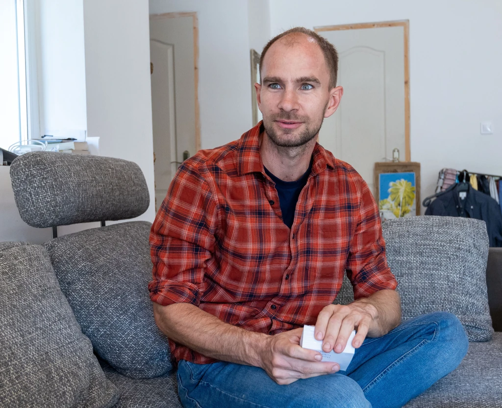 Krisztián kápolnásnyéki otthonában (Fotó: Birton Szabolcs/fotocentrla.hu)